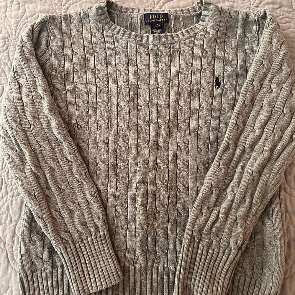 Polo by Ralph Lauren Gray Crewneck Sweater